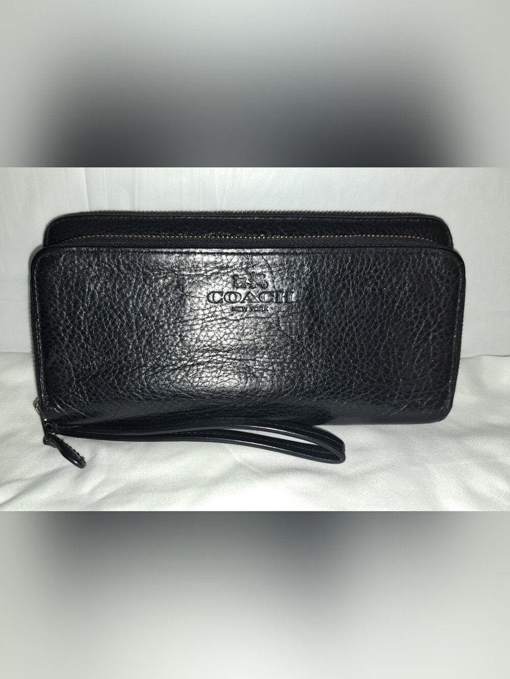 Coach Double Zip Clutch/wristlet Wallet